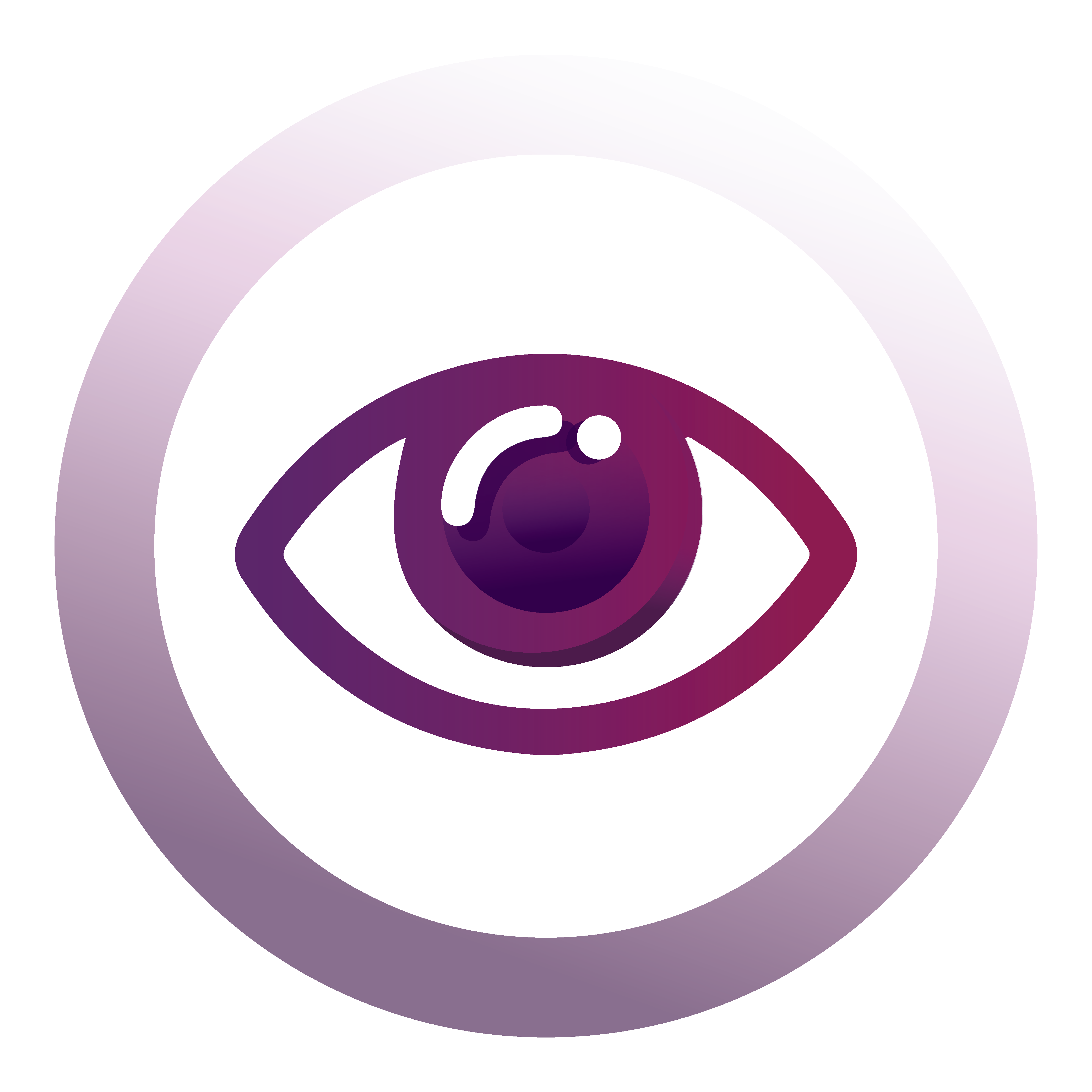 An icon of an eye inside a circle